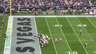 Singletary scores runs ball in giants 6 to 0 against the raiders on 12/28/25