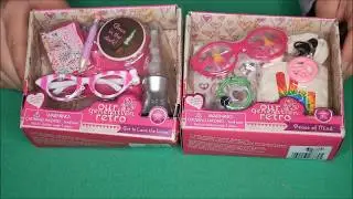 American Girl / Our Generation retro accessory sets unboxing sets