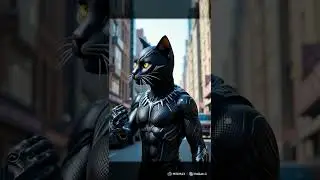 Black Panther Cat &ndash; Hyper-Realistic Marvel-Inspired Hero in the City
