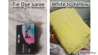Saree dye with kadam pakka rang |Tie Dye Tutorial | Easy tie dye at home | tie dye kaise kare | dye 