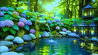 Relaxing Music + Flowing Water Sounds 🌿 Deep Healing to Release Worry & Pain
