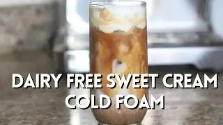 Dairy free vanilla sweet cream cold foam