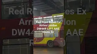 Red Rose Buses Ex Arriva London DW444 LJ11 AAE Route 50 #busspotting #busvlogs #fortheloveofbuses