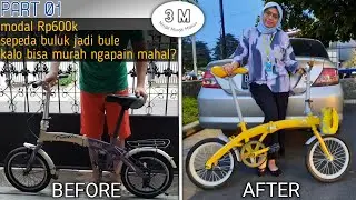 Modifikasi Sepeda Lipat | Buluk Jadi Bule Modal Rp600K