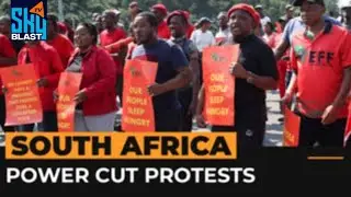 Opposition protests over power cuts in South Africa