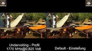 MSI RTX 3080 Gaming X Trio Default vs Undervolting Profil SotTR Benchmark