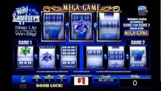 Megabucks&reg; Wild Sapphires&reg; & Pink Ice&reg; - Video Slots by IGT - Game Play Video