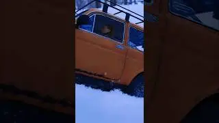 1/12 scale Lada Niva winter challenge. #scalecrawler #ladaniva #snowrunner #rccar #4x4