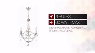 Chandelier with hand-painted wrought iron and hand-cut crystal beading and accents. - elitefixtures.