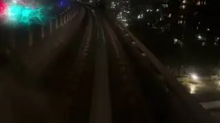 Skytrain Vancouver Canada, a nice night drive on the skytrain