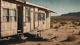 Rusty desert trailer gaming DnD spooky creepy role-playing ambiance Mojave trailers dusty  HD 1080p
