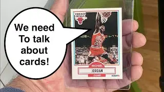 Let’s Sleeve Some Fleer Jordans, while we chat about Pet hair in our semi-rigid sleeves.