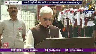 Governor Jishnu Dev Varma Inaugurates 108-Foot National Flag at Mehdipatnam Military Garrison