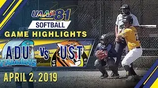 UAAP 81 SB Finals: AdU vs. UST | Game Highlights | April 2, 2019