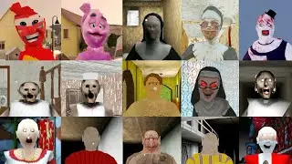 Ice Scream Grimace Shake vs Granny Butcher vsThe Twins vs Granny 3 Santa vs The Nun+
