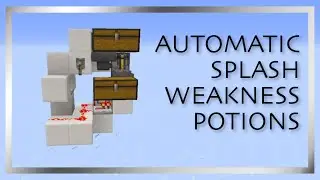 Splash Weakness Potion Brewer | Automatic, Small, Clockless | 1.16-1.21 (Minecraft Tutorial)