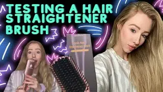 Miro Pure Ionic Hair Straightening Brush Unboxing and Review Hair Tutorial