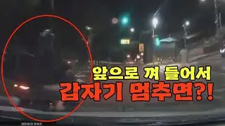 25290회. 블박차를 추월해서 우회전하려던 오토바이가 횡단보도를 건너던 보행자를 보고 갑자기 멈추는 바람에... [내편남편]