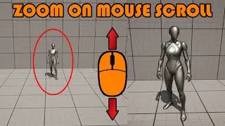 Как масштабировать камеру при прокрутке колеса мыши — обучающее видео по Unreal Engine 5