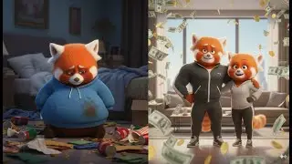 From Broke & Chubby Red Panda 🐼➡️ Rich & Successful!