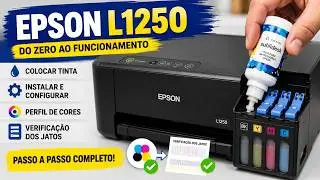 Passo a Passo Colocar Tinta Na Impressora Epson1250 Baixar Instalar e Configurar Epson 1250