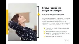 Fatigue Hazards and Mitigation Strategies