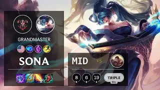 Sona Mid vs Jayce - NA Grandmaster Patch 10.25