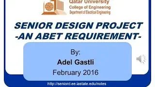 Senior Design Projects: an ABET Requirement for Engineering Programs