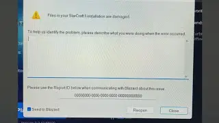 [Исправление] Ошибка Starcraft 2 00000000-0000-0000-0000-000000000000
