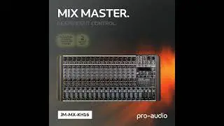 clarion&reg; JM-MX-KH16 16 Channel PhantomPower Professional Audio Mixer  #proaudio #clarion #soundmixer