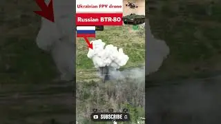 Ukrainian FPV drone destroy Russian military truck #shorts