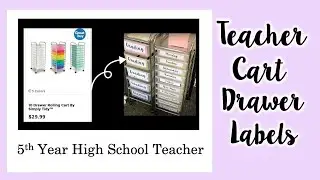 How I Make Drawer Labels || 5th Year HS Teacher