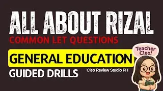 FREE 40 ITEMS GENED RIZAL GUIDED PRACTICE DRILLS FOR LET
