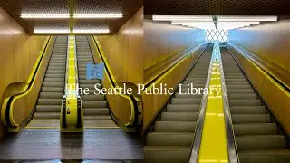 COOL Custom Schindler Double-File Escalators [Level 1-3] Seattle Public Library - Seattle, WA