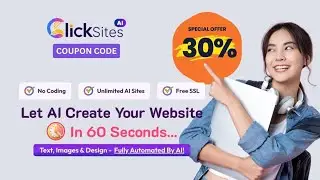New ClickSites AI Coupon Code &ndash; Save 20% Instantly on AI Website Builder!