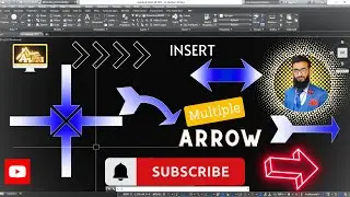 How to Insert arrow Autocad add arrow multiple symbol |