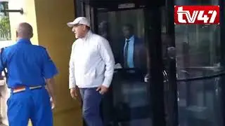 Former CS Najib Balala at Integrity Centre after he was arrested over KSh8 billion graft