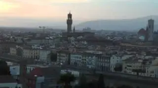 Piazzale Michelangelo overlooking Florence Italy