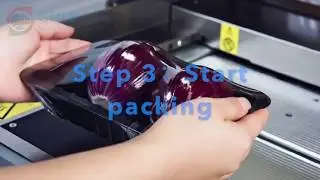 Cling film wrapping machine use and operation instruction video