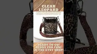 Leopard Clear Vinyl Crossbody