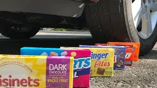 CRUSHING CHILDHOOD TOYS AND CANDY BY CAR - RANDOM CRUNCHY & SOFT THINGS -SATISFYING,STRESS-RELIEVING