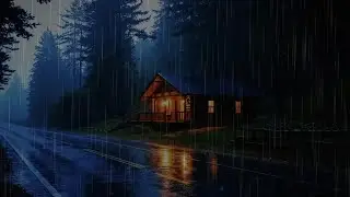 Despídete del Insomnio con Lluvia Fuerte y Truenos – Sonidos para Dormir Toda la Noche