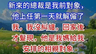【完結】新來的總裁是我前對象，他上任第一天就解僱了我，我沒糾纏，回家後才髮現，他是我媽給我安排的相親對象