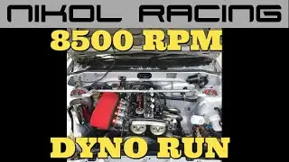 4age 16v Quad Throttlebody High Compression Dyno Run : 8500RPM ITBS