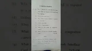 B.C.A 2022 computer networks question paper by GJU