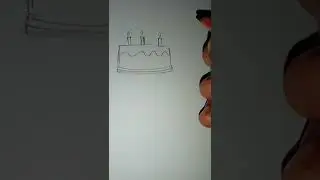 ❣️Simple Cake drawing 🎂🎂#simpledrawing #art