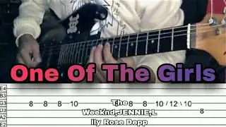 One Of The Girls |&copy; The Weeknd, JENNIE & Lily Rose Depp (Guitar Cover)With TABS |EdrianYT