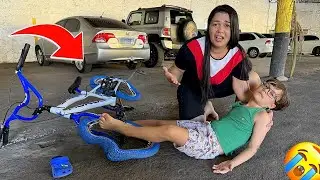 MEU FILHO CAIU DA BICICLETA E SE MACHUCOU FEIO!