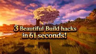3 Easy & Beautiful Minecraft Build hacks in 61 seconds!