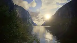 Sun Rising Behind The Mountain || No Copyright Video ||